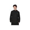 Li Ning Fitness Series Comfortable Versatile Hooded Cardigan Sweatshirt Men sweatshirt Black AWDV613-1