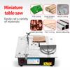 Mini Multifunctional Table Saw 96W Small Hobby Table Saw 5000RMP Precision Table Saw 0.55in Cutting Depth Household Cutting Tool