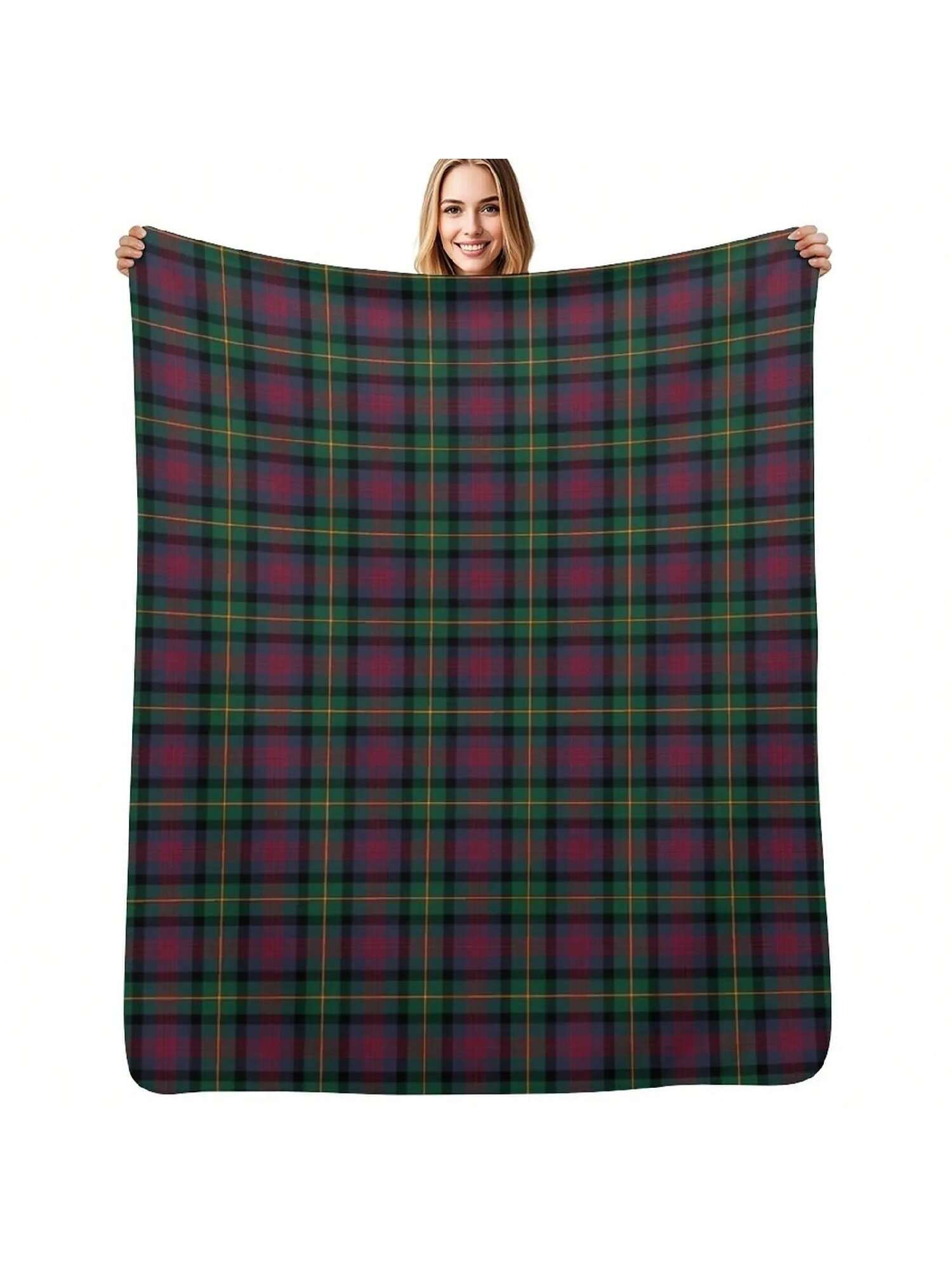 

Clan Logan Tartan Throw Blanket Valentine Gift Ideas Flannels Thin Single Blankets 75X95CM сірий колір
