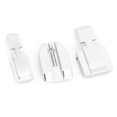 3Pcs Unsichtbarer Reißverschluss Fuß Edelstahl Silber Hause Nähmaschine Nähfuß
