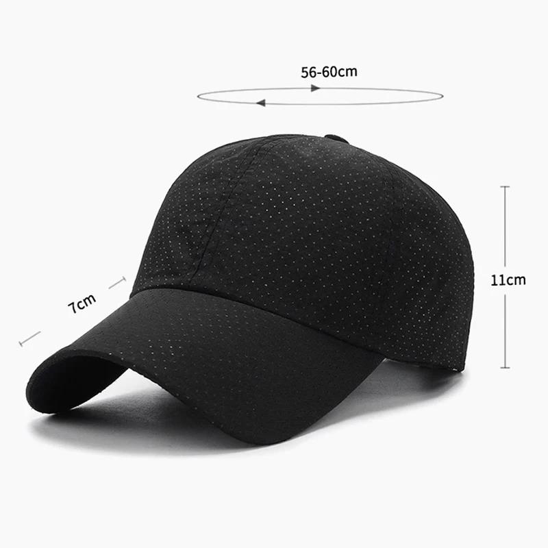 Lightweight Mesh Quick Dry Sports Cap for Men Women Adjustable Breathable Baseball Cap for Running Golf Tennis