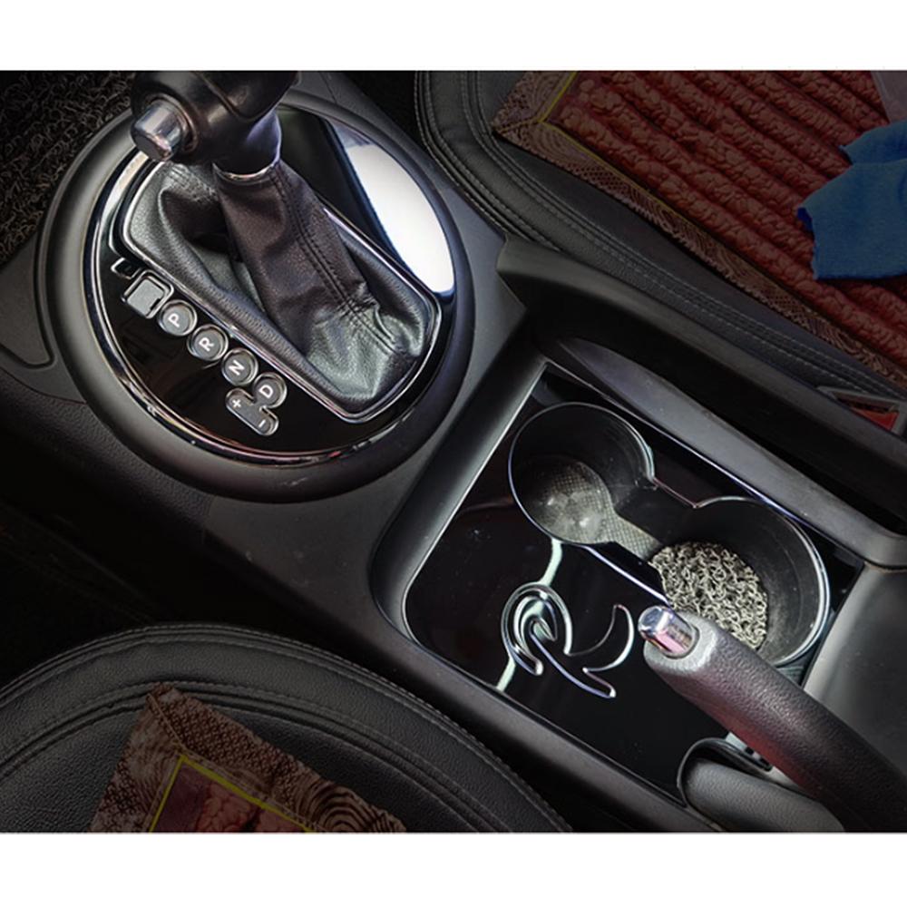 Pentru Kia Sportage R 2011-2015 Panoul schimbătorului de viteze Capac suport pentru pahare de apă Trim Interior Modelare Autocolant de protecție din oțel inoxidabil