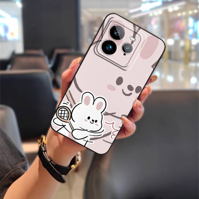 Cartoon Silicone Phone Case For Realme GT7 Pro TPU Shockproof Couple Phone Pouch Anti-dust Full Wrap Soft Case Graffiti