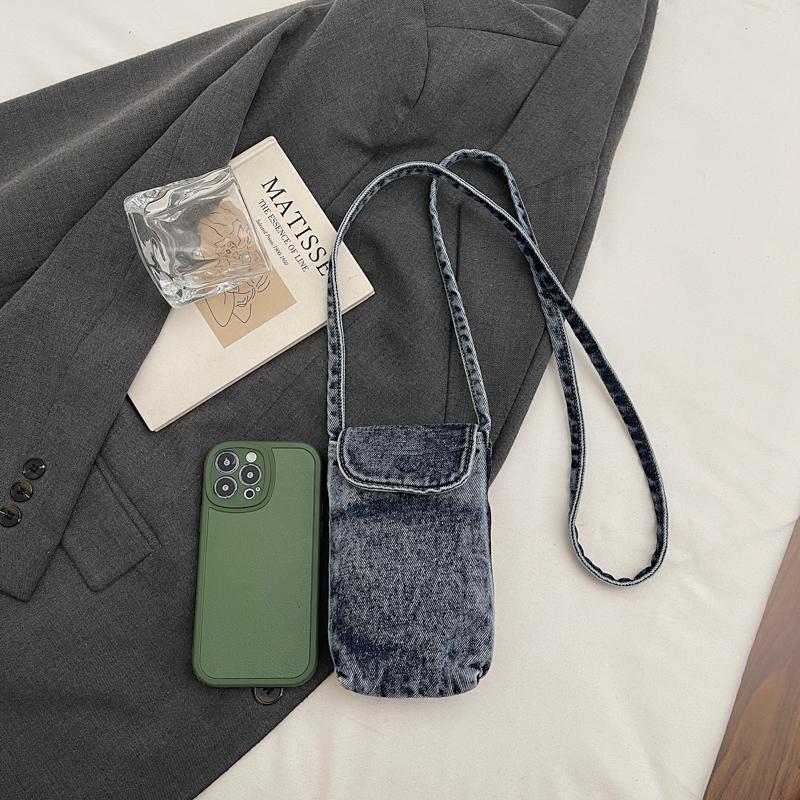 Mini Small Bag Women's Shoulder Crossbody Bag Denim Mobile Phone Bag
