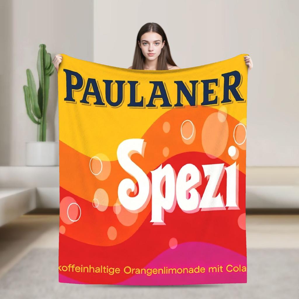 Měkká nová plyšová deka Paulaner S-spezi Pro ložnici Cestování letadlem Flanelové přehozy Přehozy na postel