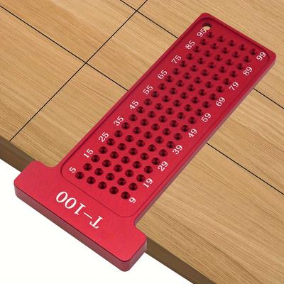 Woodworking Scribe, Metric 100MM Precision T-Ruler, 4 Inch Precision T-Ruler,, Aluminum Alloy Pocket RulerMarking
