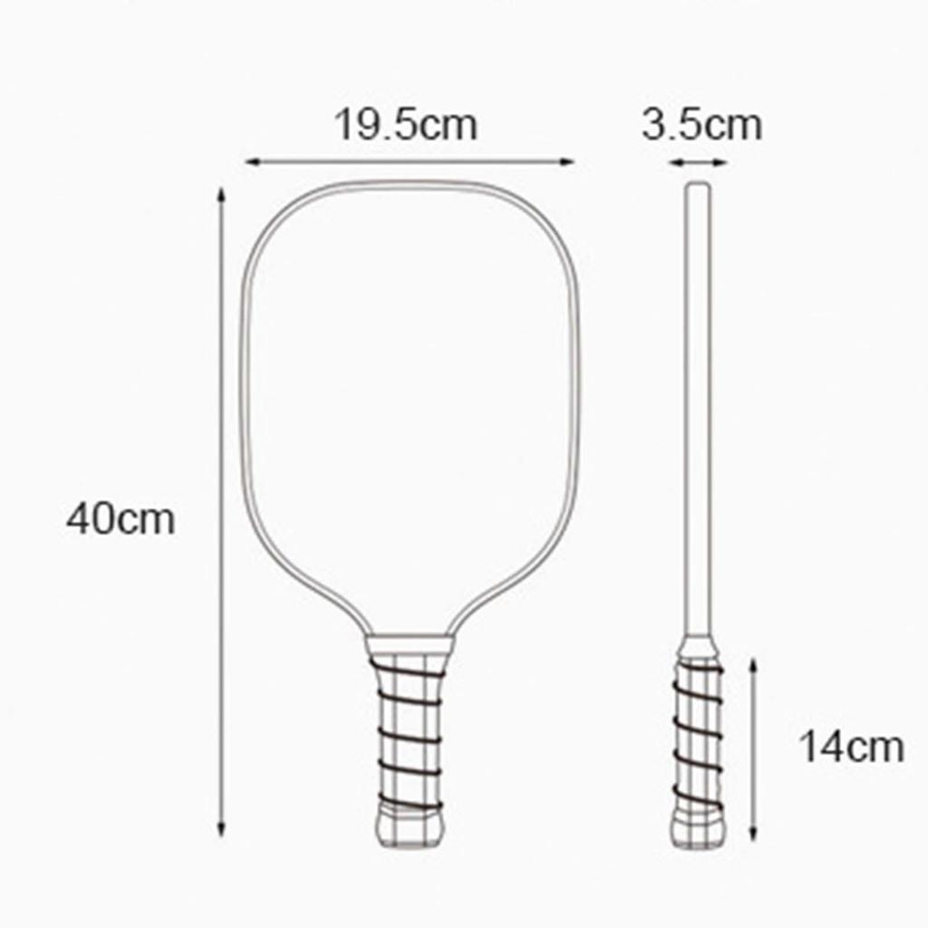 Pickleball Racket Comfortable Wood for Tournament Sports Supplies Men Women