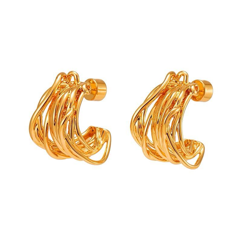 Elegant High-End European & American Statement Stud Earrings