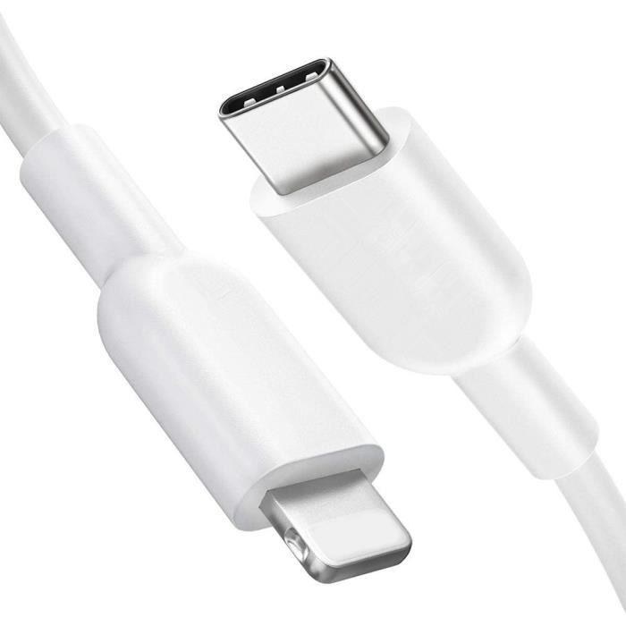 USB-C To Lightning Cable for iPhone 14 - 14 Pro-14 Plus-14 Pro Max White 1 Meter