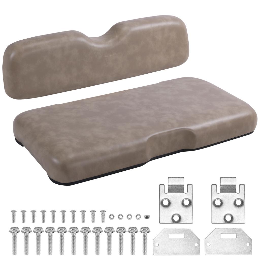 Golf Cart Front Seat Bottom & Backrest Assembly Seat Bottom and Back Cushion Set Compatible for EZGO RXV 2008-up Models
