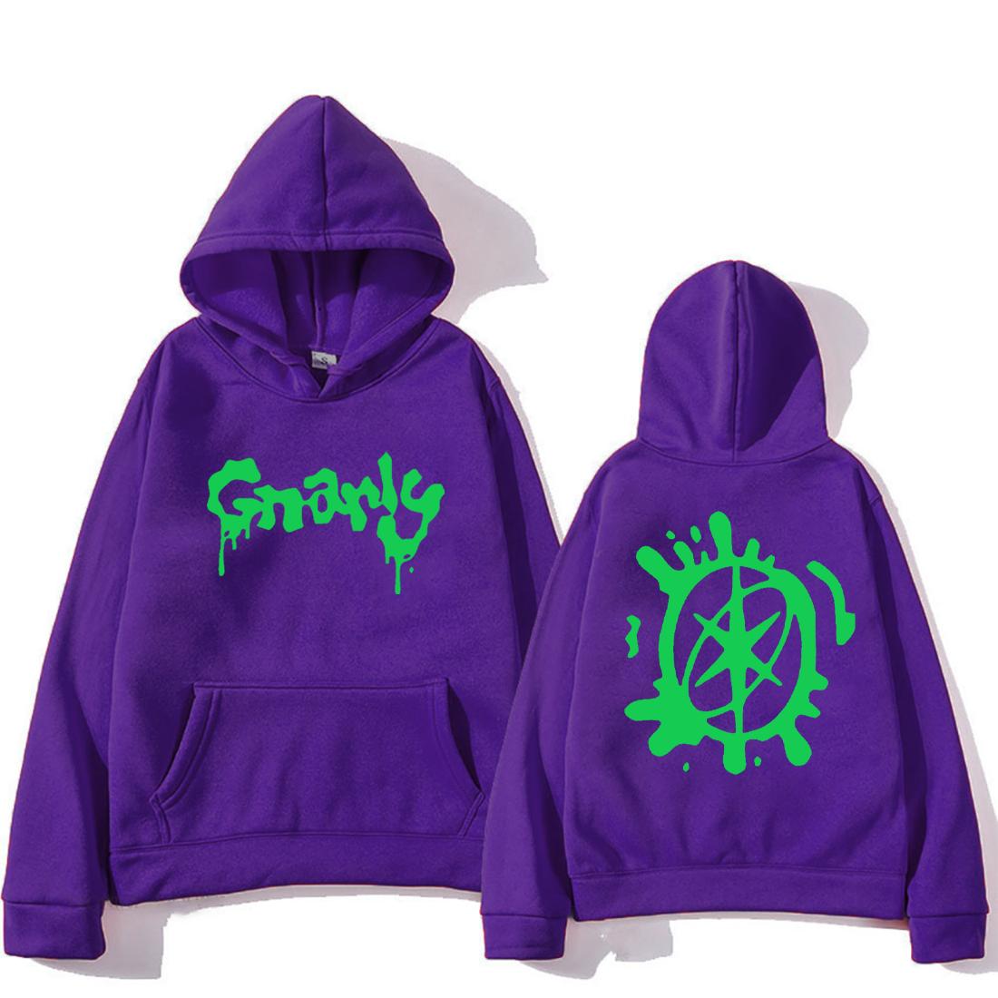 

Katseye Merch Gnarly Printed Hoodie Men Women Casual oversized hoodie streetwear vintage Fleece Long sleeve clothes L