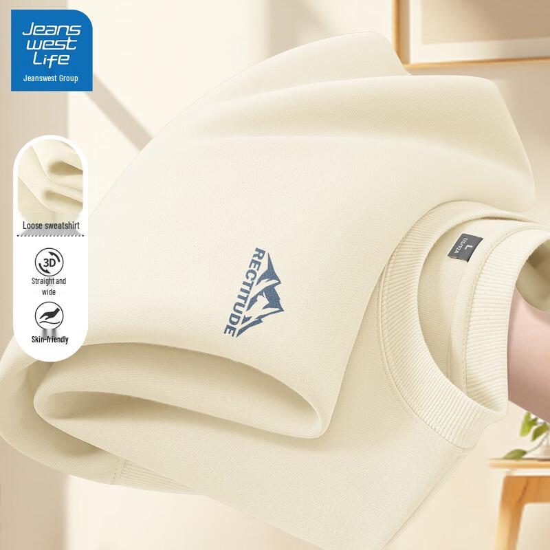 

Мужской свитшот с круглым вырезом и ретро-графикой гор от Jeanswest Life 3XL