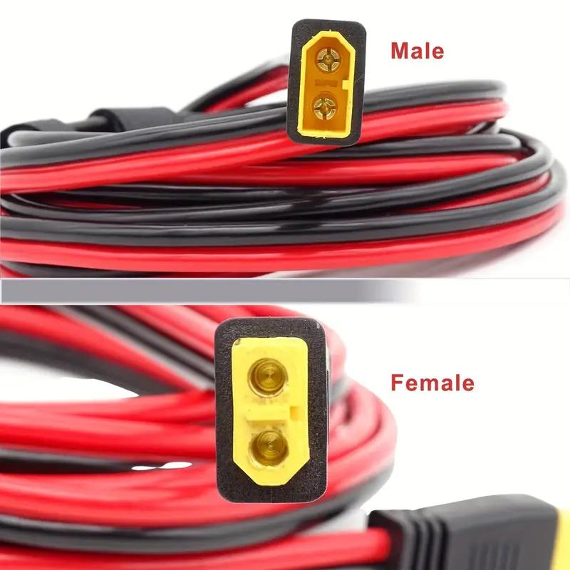 3M/9.8ft/118in XT60 Solar Panel Extension Cable 12AWG Solar Extension Cable Kit With Female Male Connectors For RV Spower statio