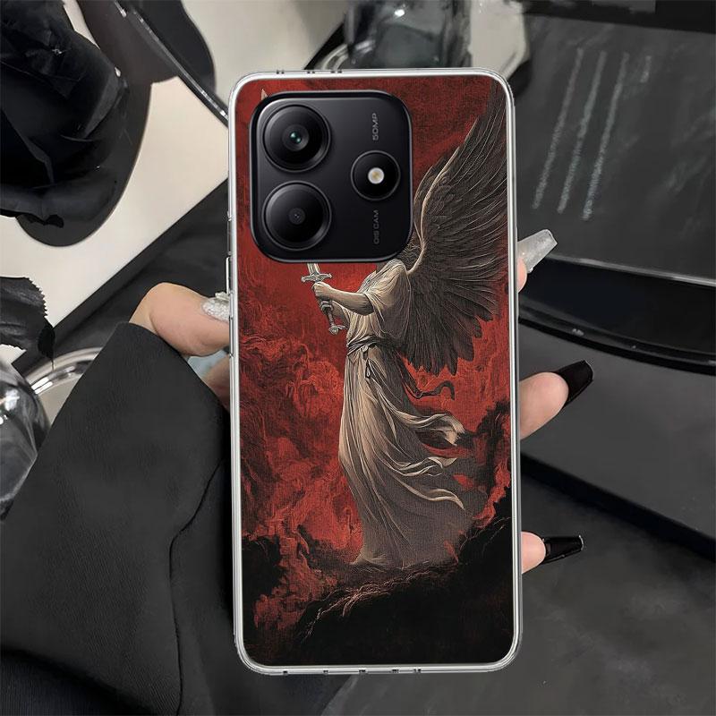 Archangel Michael Phone Case for Xiaomi Redmi Note 14 13 14S 12S 12 11S 11T 11E Pro Plus 11 10 10S 9S 5G Soft Silicone Cover