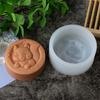 Round Relief Animal Cat Dog Modeling Silicone Soap Mold DIY Hedgehog Panda Candle Fondant Chocolate Baking Mould