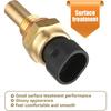 1 PC Engine Temperature Sensor, ECT Temp Sensor Replace 15404280 12191170 60811520 12608814, Car Parts, Compatible with Delphi (Gold)