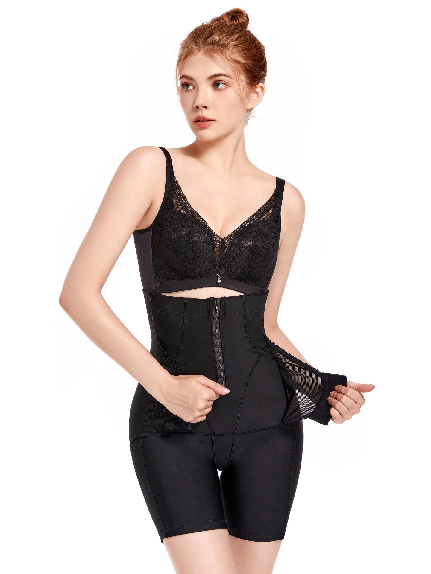 

Трусики с высокой талией для живота и бедер, утягивающие послеродовые брюки с застежкой-молнией XL