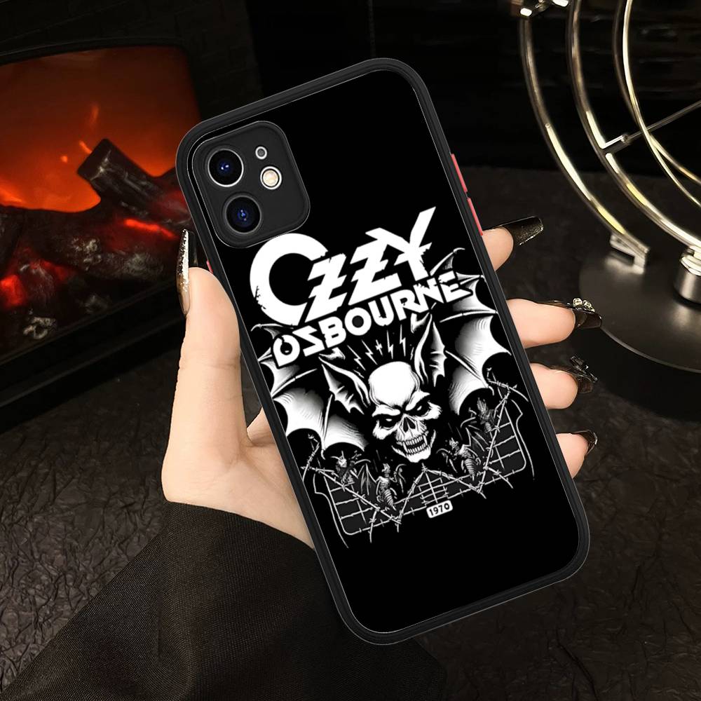 

Retro Band O-Ozzy O-osbourne Fashion Matte Protective Case For IPhone 16 15 14 13 12 11 Pro Max X XS MAX Protection Case iphone 15 plus