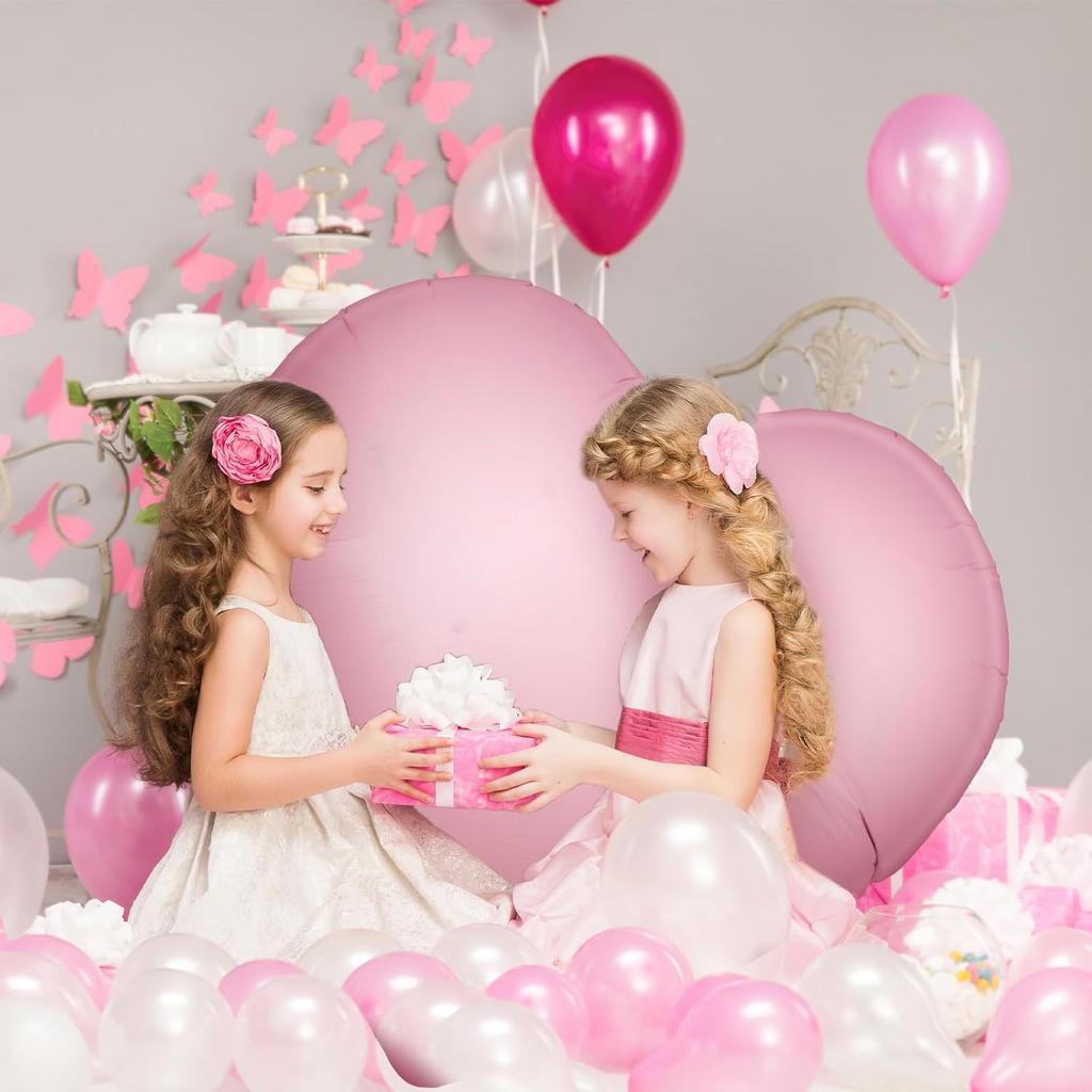 Riesiger, 63 Zoll großer, herzförmiger Aluminiumfolienballon, der für Heiratsanträge am Valentinstag, Hochzeitstage oder als Geburtstagsdekoration verwendet wird