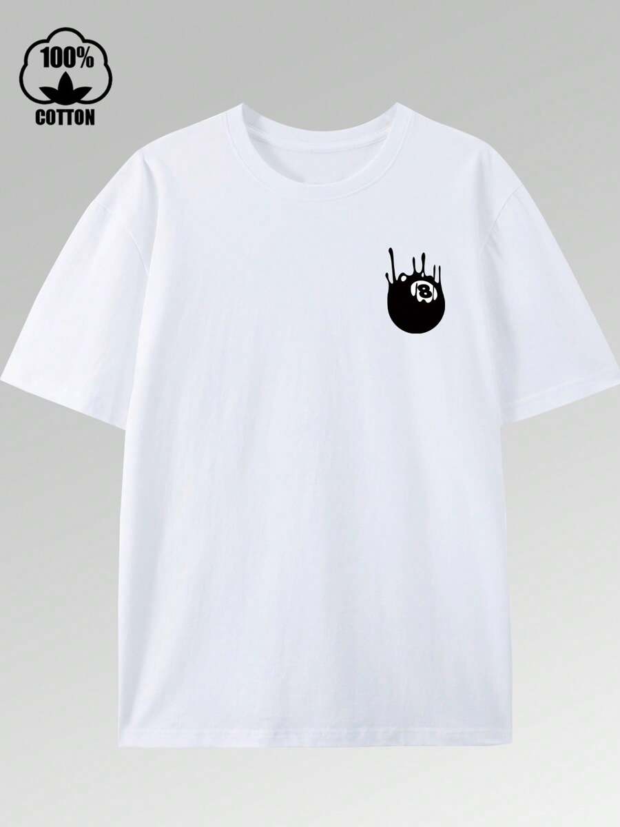 

Unisex Casual Short Sleeved Round Neck T-Shirt XXXL