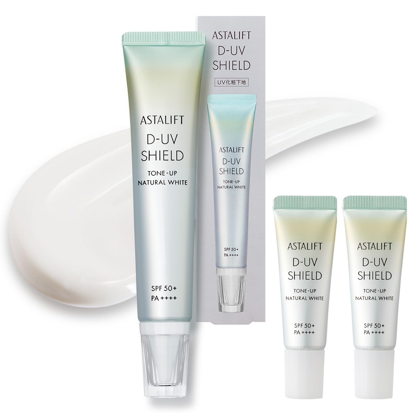 ASTALIFT UV База под макияж Shield Tone Up Натуральный белый 30 г Магазинный набор из 2 шт. Мини по 4 г (SPF50 + PA ++++) D-UV [Официальный эксклюзив]