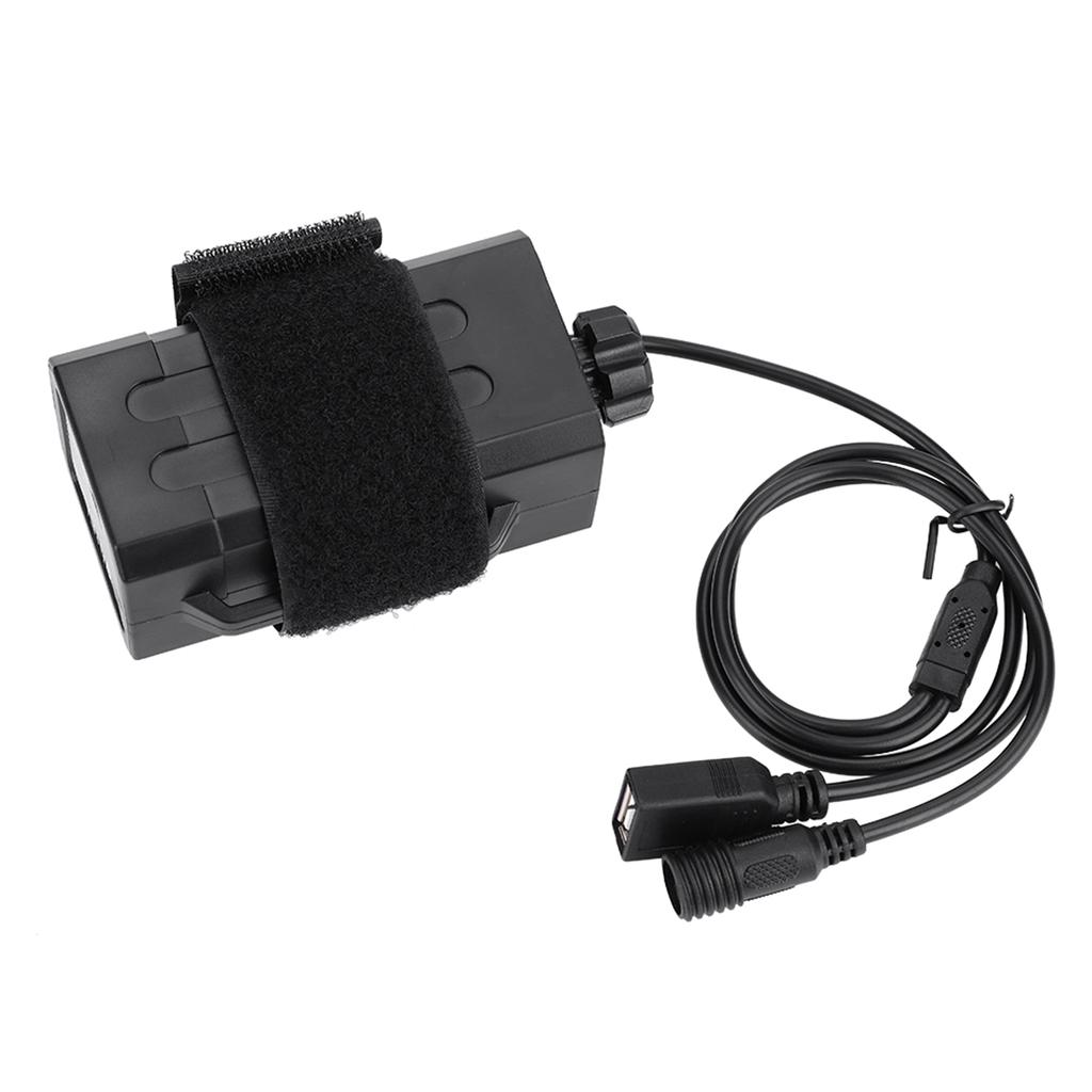 18650 Waterdichte Batterijpakket Behuizing Cover USB DC Dubbele Interface Voor Fiets Fietslamp