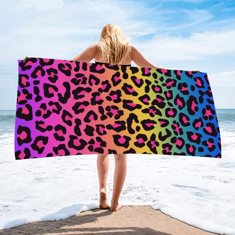Ultra Absorbent Microfiber Beach Towel With Sea Turtle Print Quick Dry Large Size 70x140cm Pool Vacation Travel