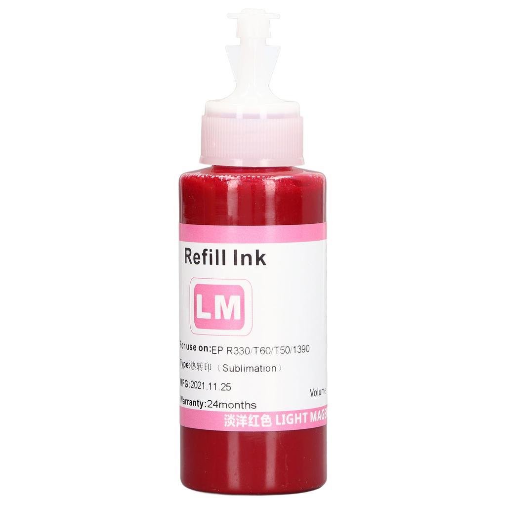 Sublimation Ink Refill Heat Transfer 100ML Digital Printing Accessory for R330 230 T60 T50 BK