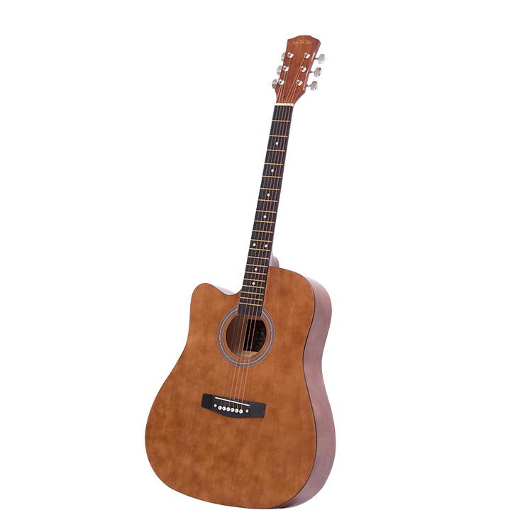 Bright Matte 41-Inch Folk Guitar - Perfect for Beginners