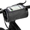 Waterproof Bike Handlebar Bag Bicycle Front Bag Touchscreen Phone Holder Bag Pack Shoulder Bag MTB Cycle Storage Bag