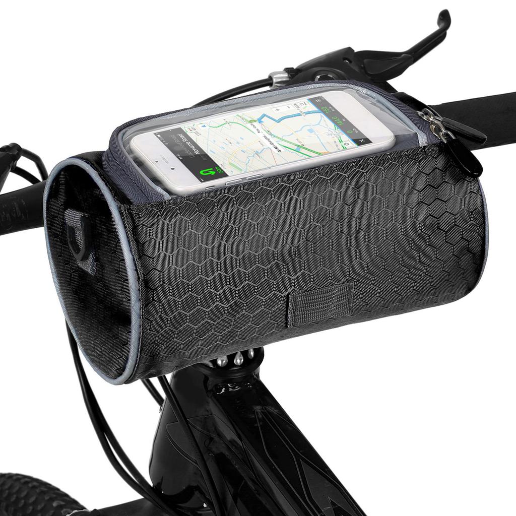 Waterproof Bike Handlebar Bag Bicycle Front Bag Touchscreen Phone Holder Bag Pack Shoulder Bag MTB Cycle Storage Bag