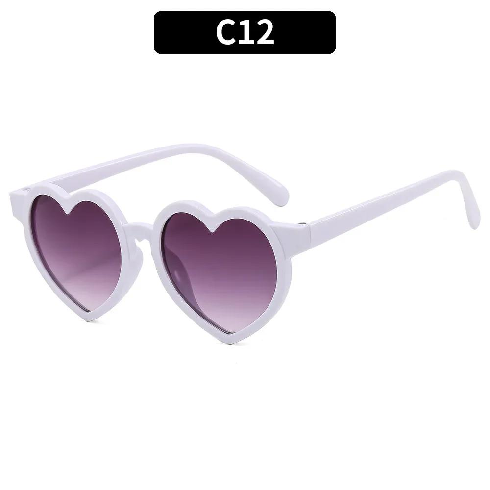 Fashion Heart Shaped Children Sunglasses Classic Cute Summer Sunglasses Girls Boys Sun Glasses UV400 Eyewear Baby Shade Glasses