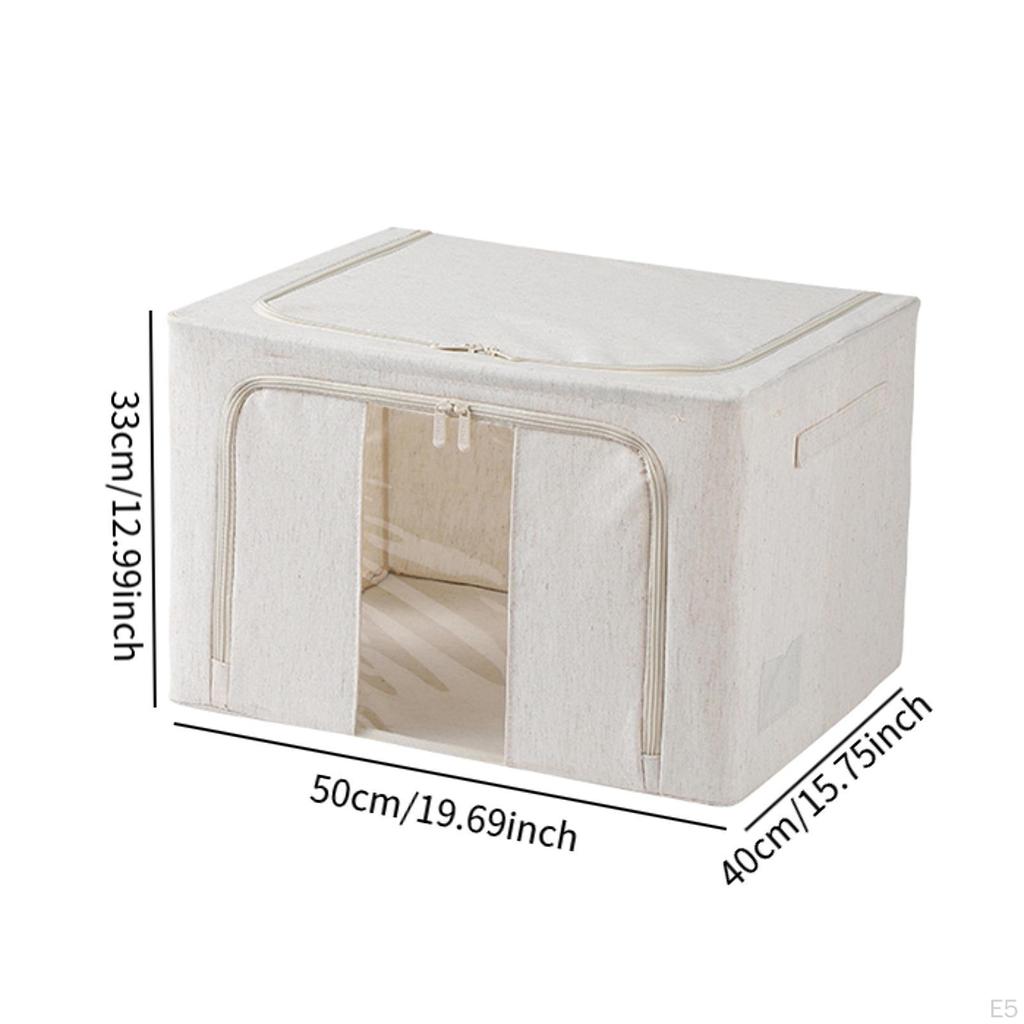 Clothes Storage Bag Blanket Travel Bin Lightweight Foldable Closet Organizer