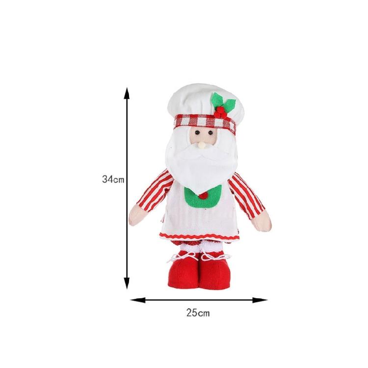 Christmas Gnome Cook Telescopic Figures Cute Doll Decoration Holiday Present