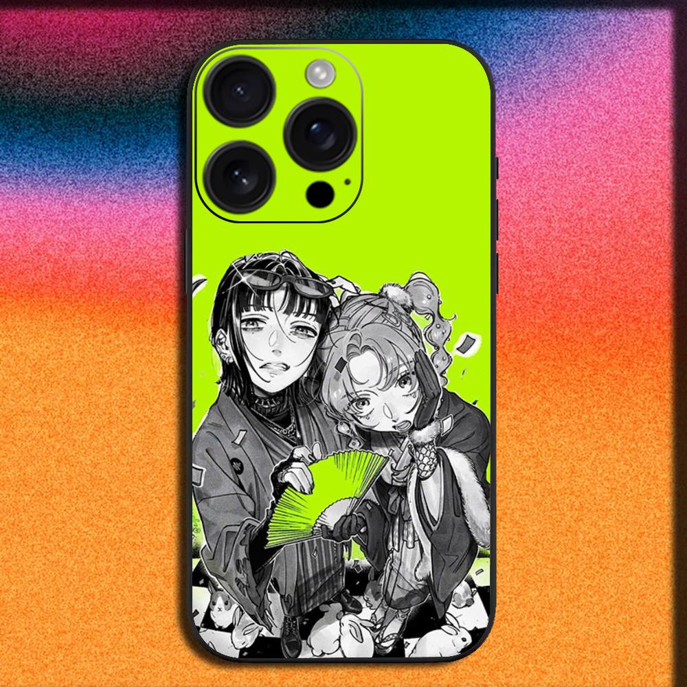The Green Yuri Guy KiniOto Manga Phone Case For iPhone 16,15,14,13,12,11,Pro,XS,Max,XR,Plus,E,Mini Soft Black Cover