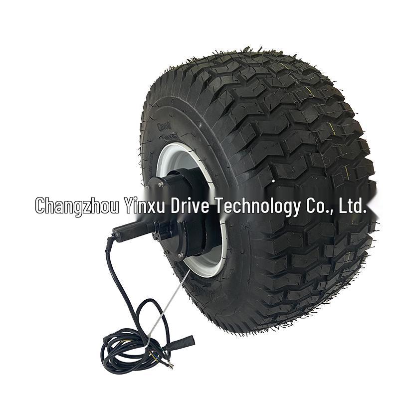 18-Inch Wide Tire Low-Speed Brushless Encoder Motor for Unmanned Engineering and Logistics Vehicles