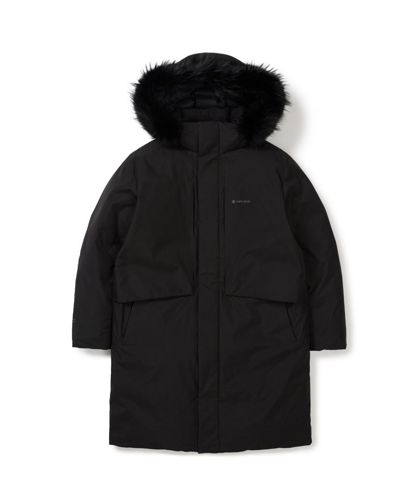 Snowpeak Apparel Dri-Peak Windstopper Long Heavy Down Jacket (S25Wmpdj06) Black
