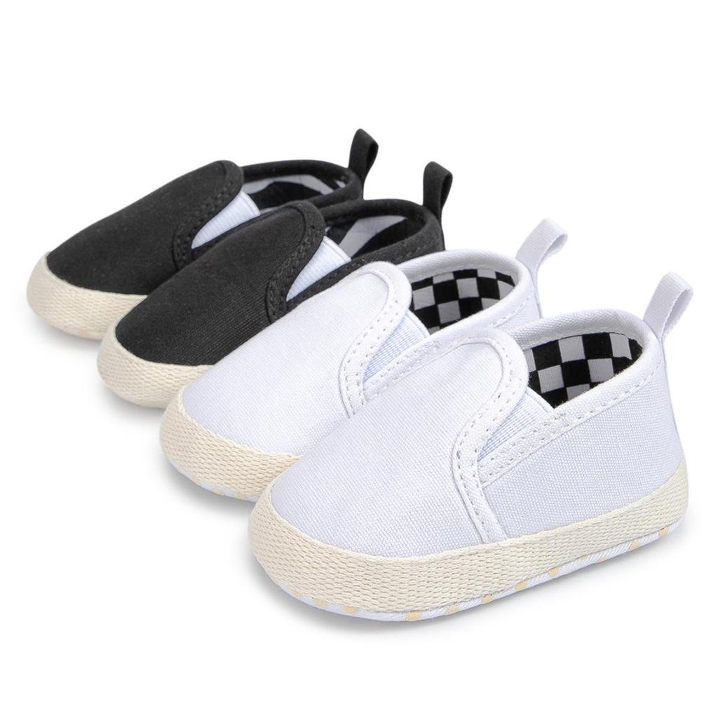 Casual Canvas Slip-On Shoes for Baby Boys, 0-1 Year, Soft Sole, Versatile Style