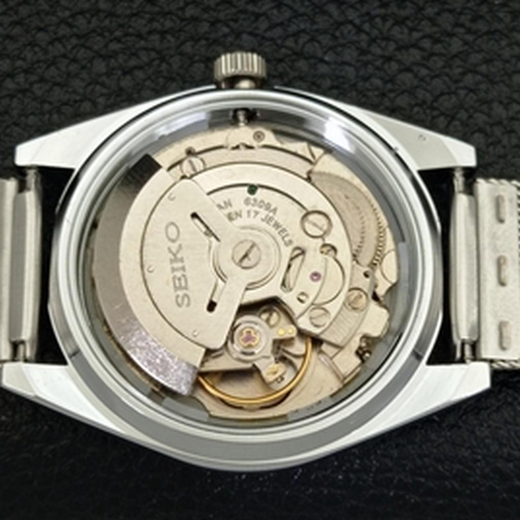 REFURBISHED JAPAN 6309A SEIKO 5 AUTOMATIC MENS ARABIC WHITE DIAL WATCH a427349-2 QRL-a427349