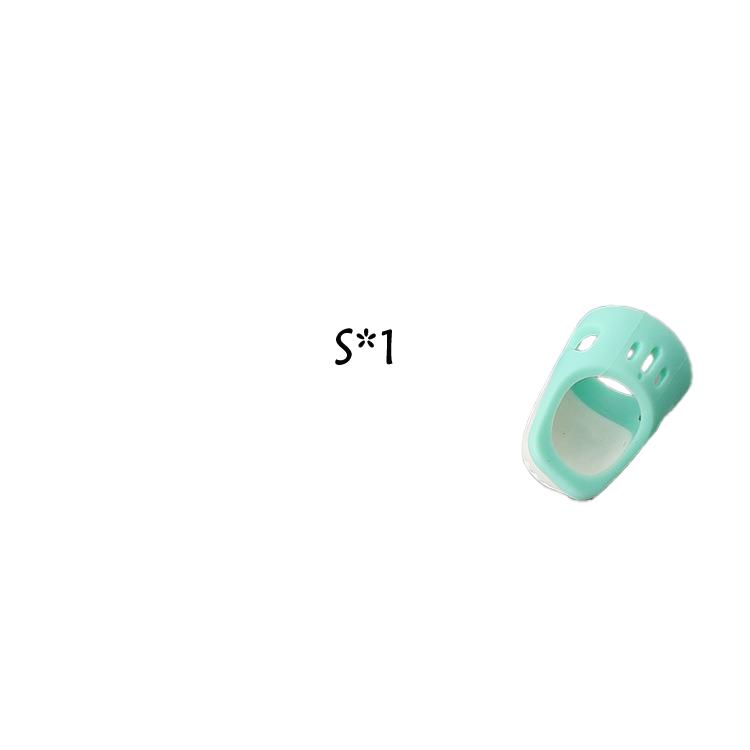 Sewing Thimbles with Silicone Finger Sleeve for Sewing Finger Thimble for Cross Stitching 1pc