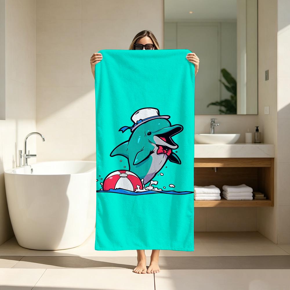 Y2K American Trendy Cartoon Towel Microfiber soft Beach Towel for Travel Fitness Sauna Bathing Camping
