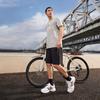 Adidas T Shirts Men's Medium Heather Gray Crew Neck Moderate Straight Fit HE4792