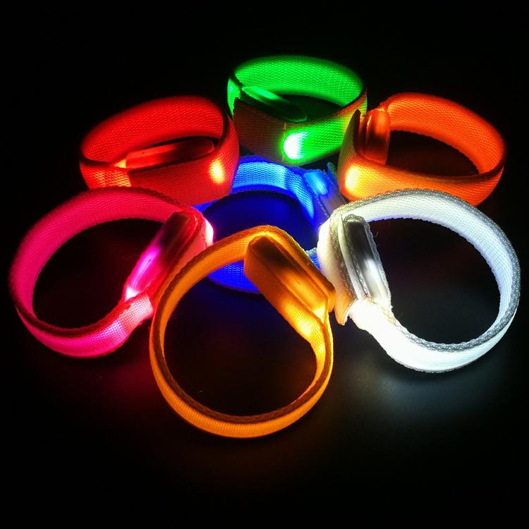 Customizable LED Fluorescent Flashing Wristband - Event Cheering Gift