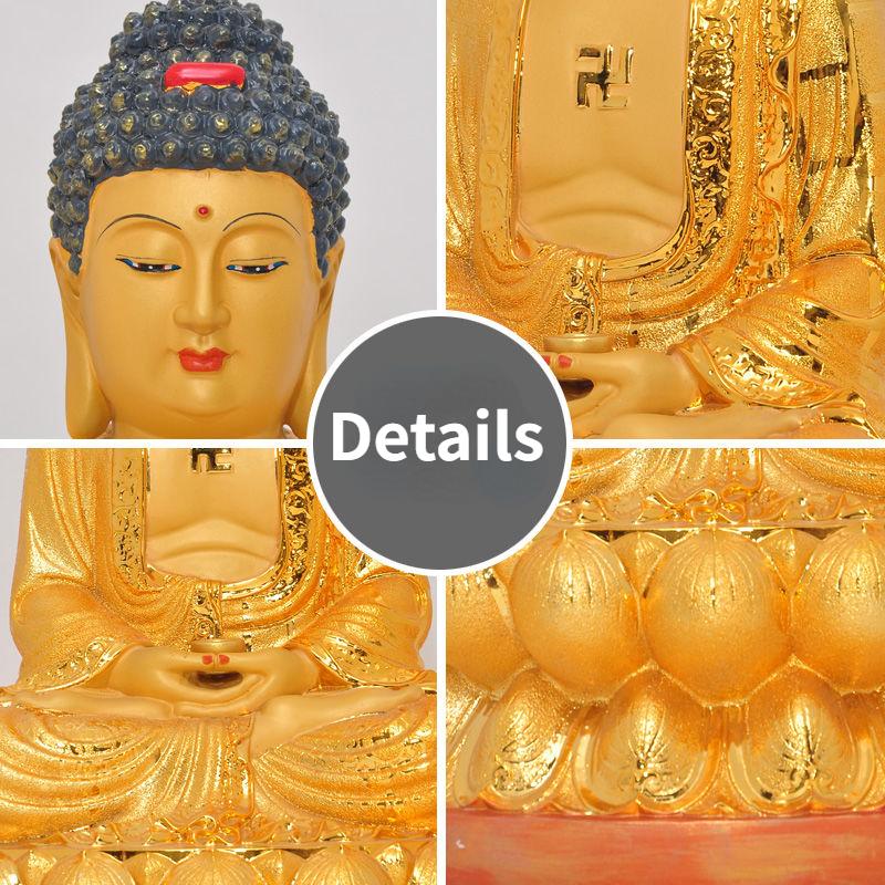 Tathagata Decoration Household The Buddha Buddha Gold Buddha Home Worship Craft Decoration Buddha Decoration