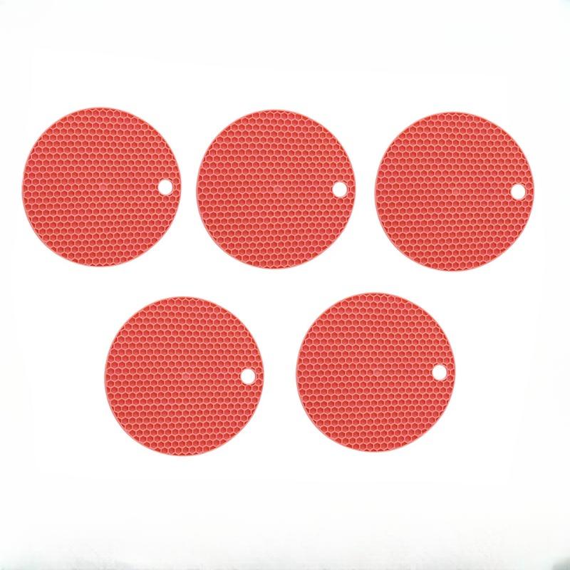 10 BUC. Covorașe elegante și practice în formă de fagure, suport de vase din silicon rezistent la căldură, protejează blaturile dumneavoastră cu acest suport de masă elegant