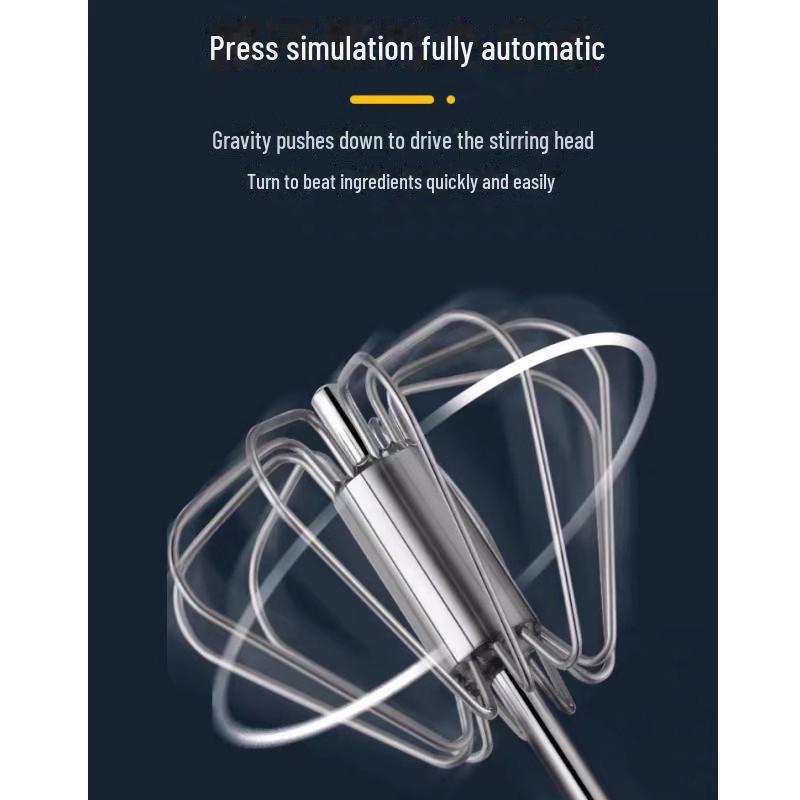 Stainless Steel Manual Egg Whip Mixer for Home Baking