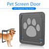 Pet Screen Door Magnetic Flap Screen Automatic Lockable Black Door for Dogs