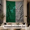 Custom Text Tapestry Ireland Rugby Print Wall Tapestry Indoor Living Room Wall Decor