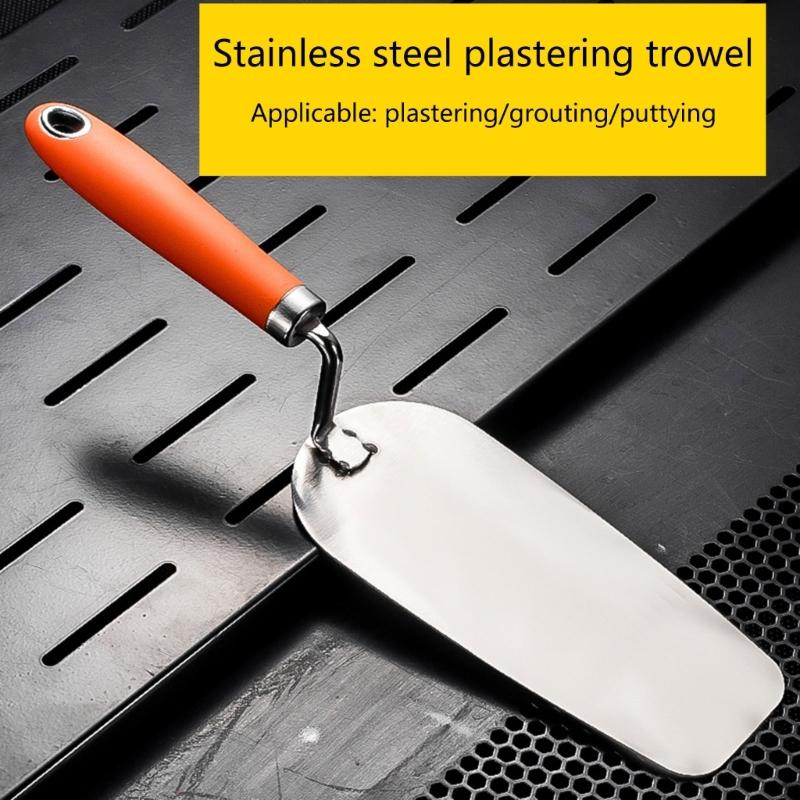 Flat Drywall Trowel High Hardness Stainless Steel High-Impact Handle Gyprocks Wall-Board Plasterboard Scraper