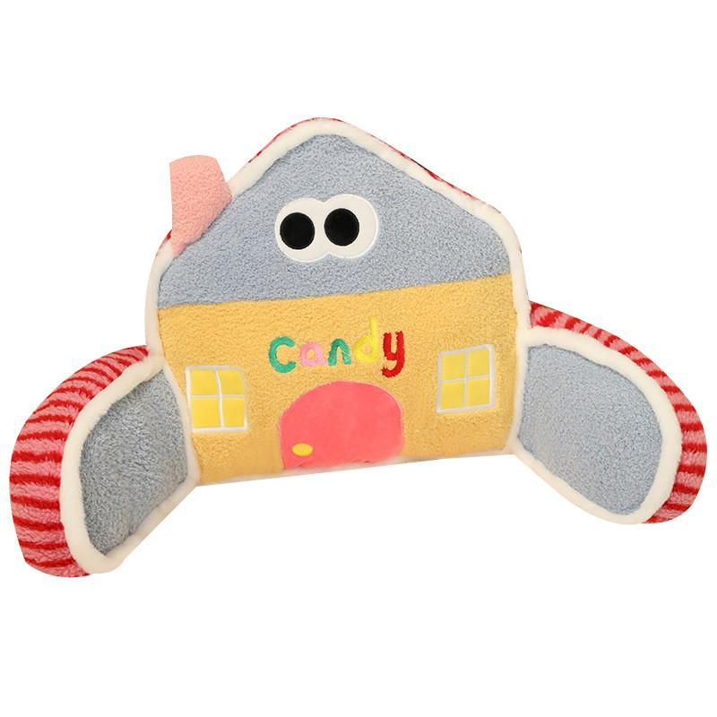 Macaron Small Colored House Plush Cushion Pillow Filling For Sofa Decor Bed